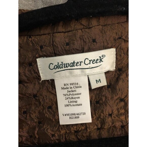 coldwater creek jacket medium Quilted Bronze Casual Lightweight Button Down - Picture 10 of 11
